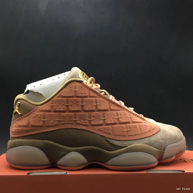 1st Kicks Shoes Blush Canteen-Terra Stone Low AT3102-200 CLOT Air 13 x Jordan Sepia 0705